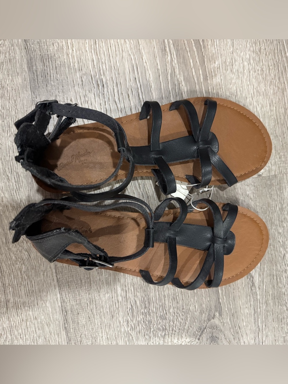 Black Strappy Sandals for Women